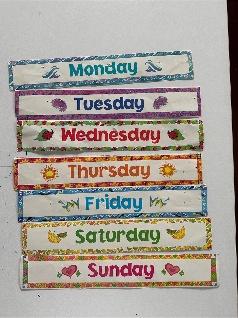 Colorful Weekday Classroom Banners - Days of the Week Set